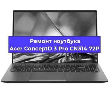 Чистка от пыли и замена термопасты на ноутбуке Acer ConceptD 3 Pro CN314-72P в Екатеринбурге
